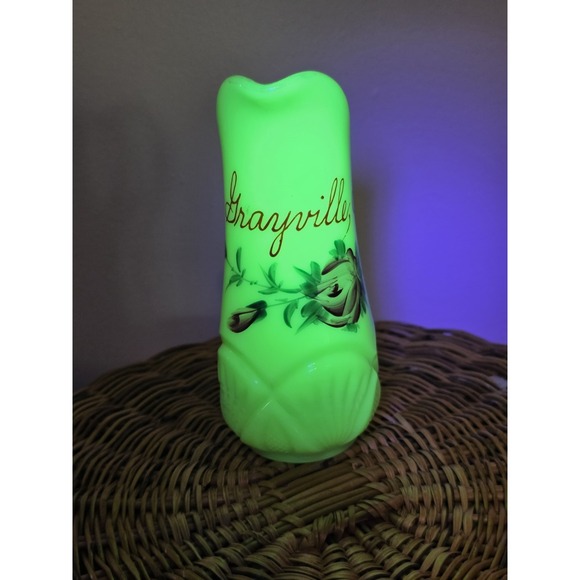 Other - Antique Grayville IL Souvenir Pitcher. Vintage Souvenir Custard Glass